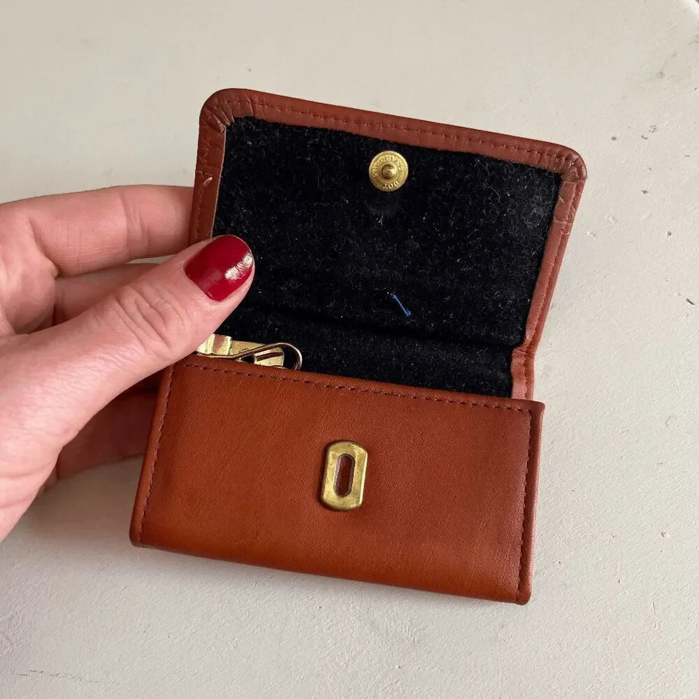 Princess Gardner Leather Key Wallet Full Grain Cowhide 6 Hook Cognac